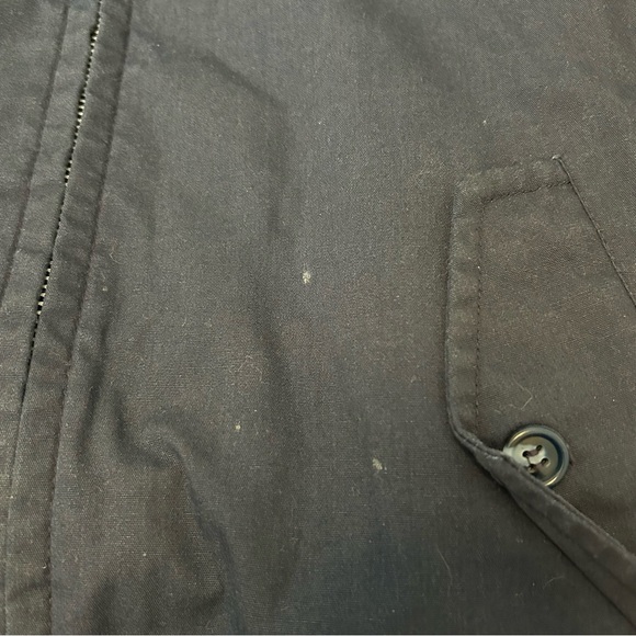 VTG Sir Jac Navy Harrington Jacket Women’s Plaid Lined Bomber Classic Mod Preppy - Picture 5 of 5